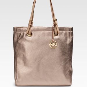 Michael Kors Metallic Leather Tote